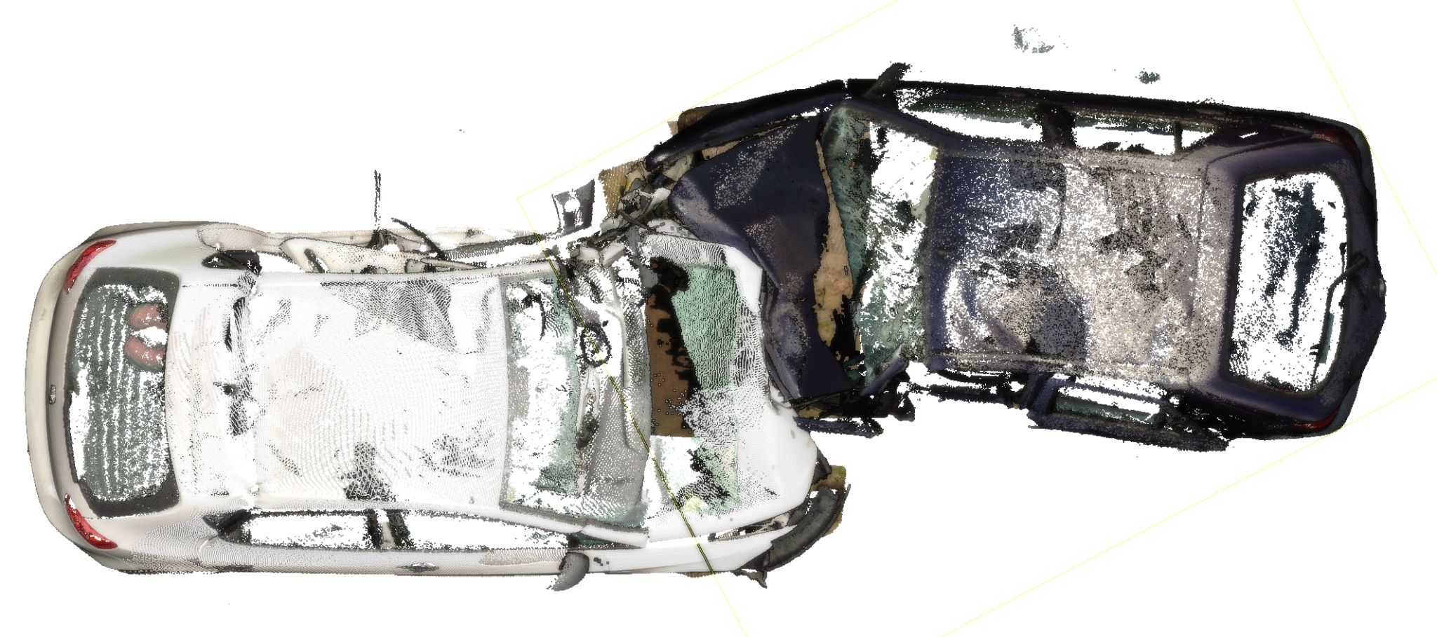 Impact Vector - Point cloud captured with Leica RTC360 laser scanner_bird view